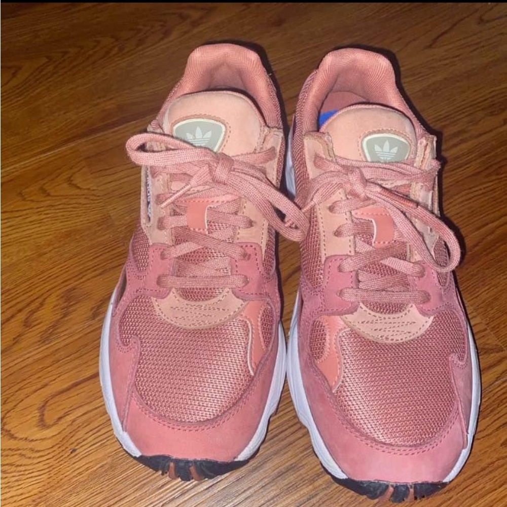 Adidas Coral Pink Athletic Shoes